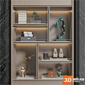 Decorative cabinet Skp Files